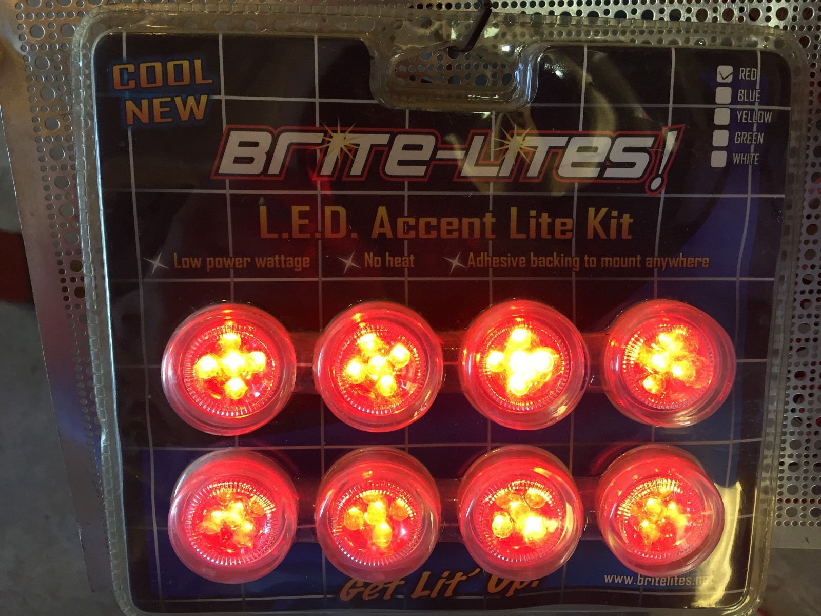 BRITE-LITES RED LED ACCENT KIT, 12VDC, 8 MODULES WITH 5 LED’S EACH