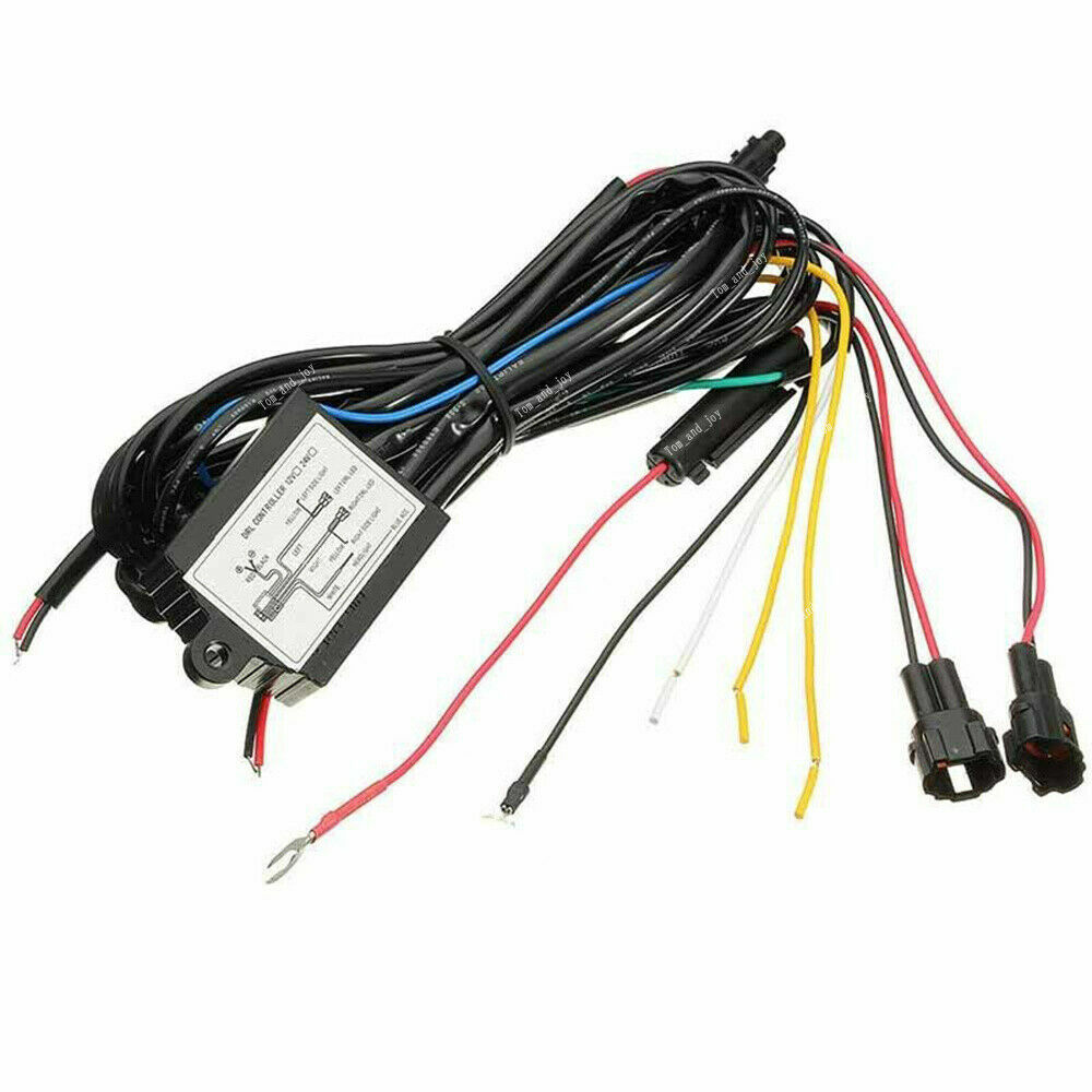 LED Daytime Running Light DRL Relay Harness Automatic Control On Off Module Box