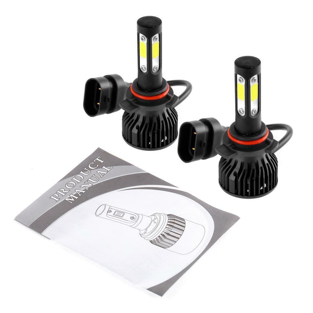 4-Sides 9012 LED Headlight Bulbs Kit 6500K White for 2014 2015 GMC Sierra 1500