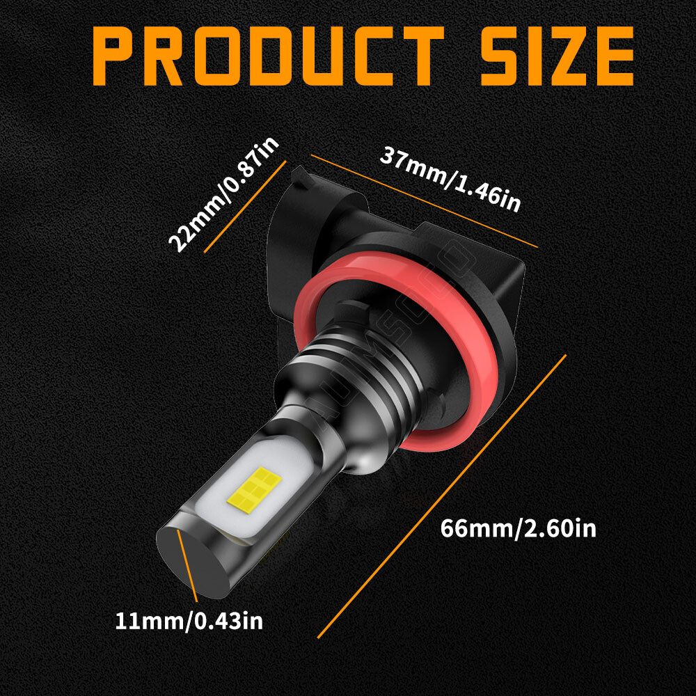 For GMC Canyon 2015-2022 6x High&Low Beam LED Headlight Fog Light Bulbs Kits