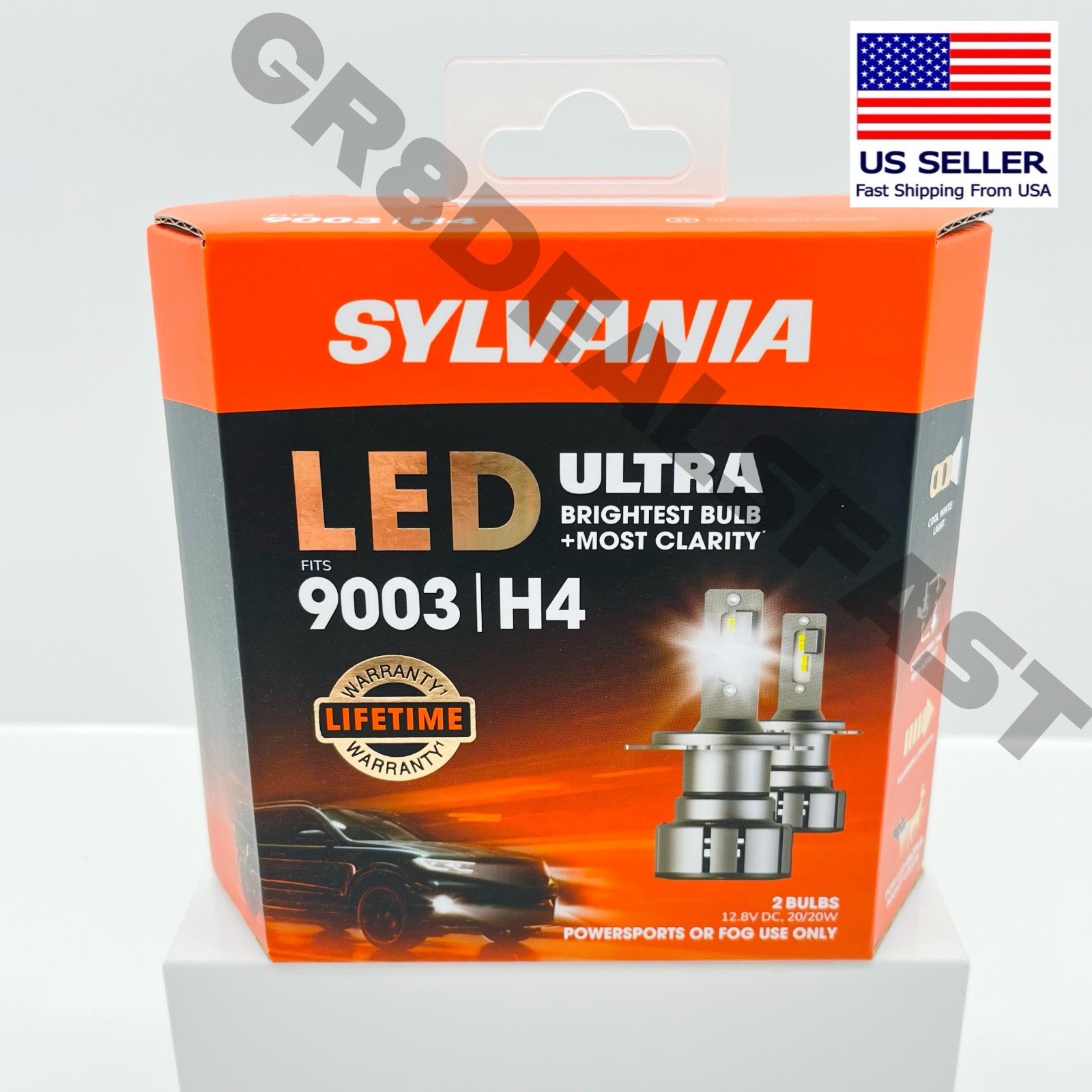 Sylvania 9003 H4 LED ULTRA Headlight Bulbs SUPER BRIGHT Lifetime Warranty NEW🔥