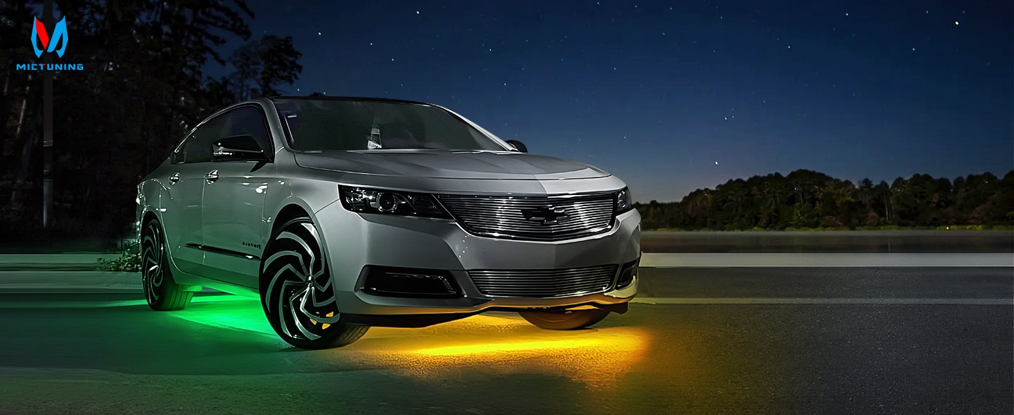N3 Dream Color RGB Car Light Strips, Underglow Underbody Neon Chasing Light IP67