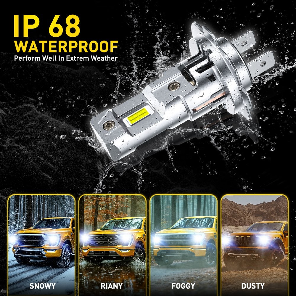 H7 LED Headlight Bulb Kit High Beam 6500K Pure White Bulbs Super Bright Lamp USA