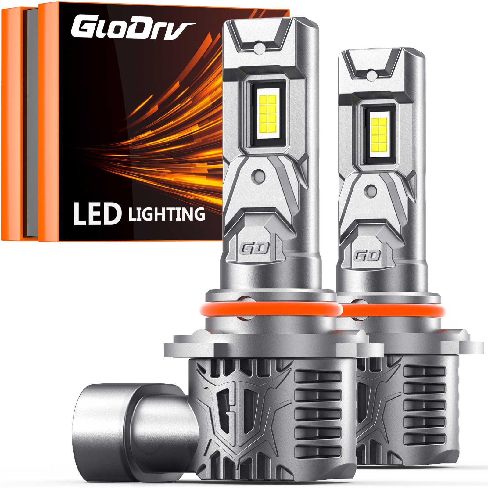 GloDrv 9005 HB3 LED High Low Beam Headlight Super Bright White Bulb Kit 16000LM