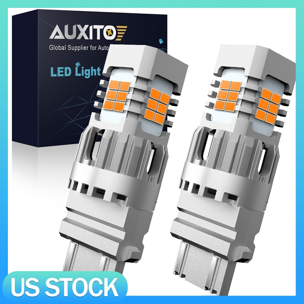 For Cadillac STS 2005-2011 2PCS 3157 LED Turn Signal Light Bulbs 3000K Amber