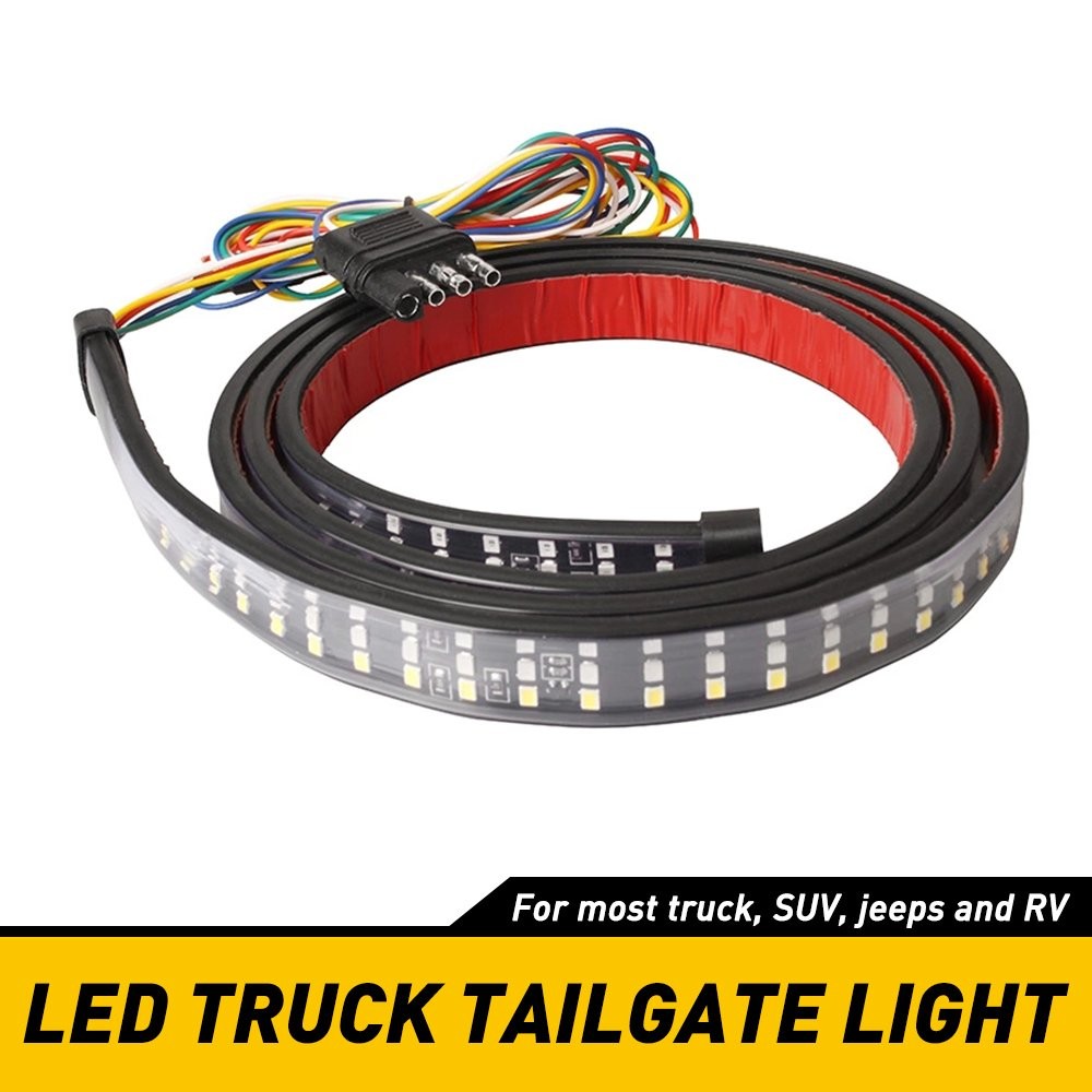 60″ 3-Row LED 432 Truck Tailgate Light Strip Reverse Bar Brake Signal Tail Lamp