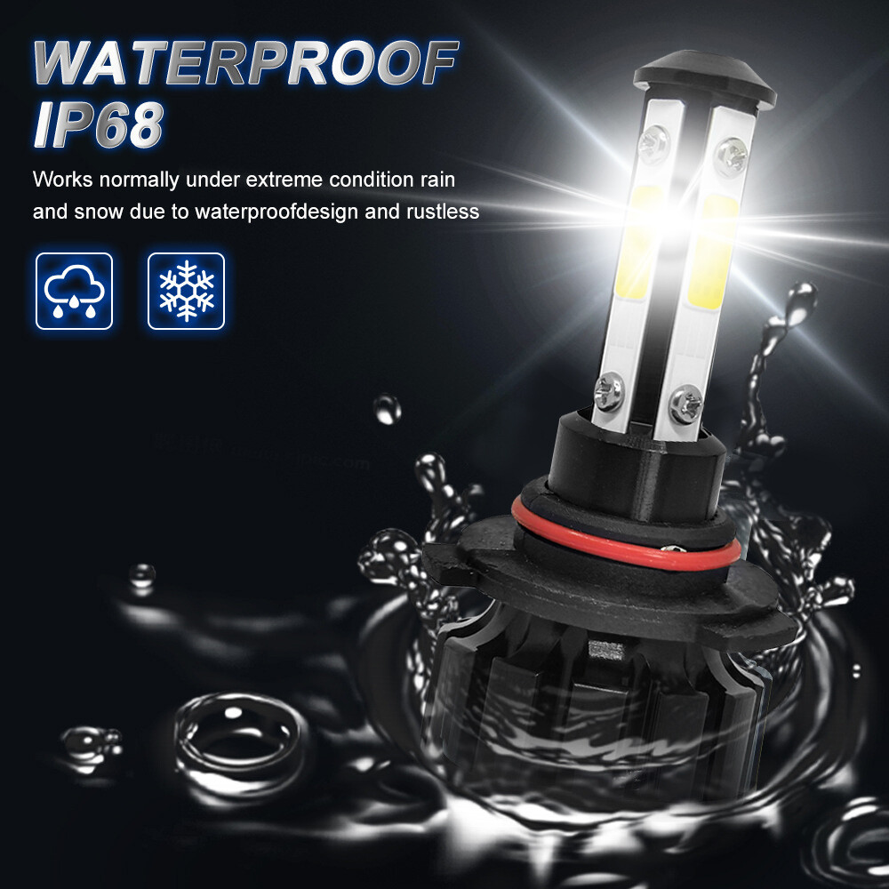 Combo 9005 9006 White 6000K 60000LM LED Headlight Kit Bulb High Low Beam QQ47
