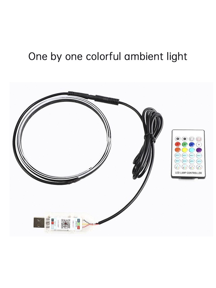 Central Control Ambient Interior Colorful LED Flowing Decorative Light 110cm F8