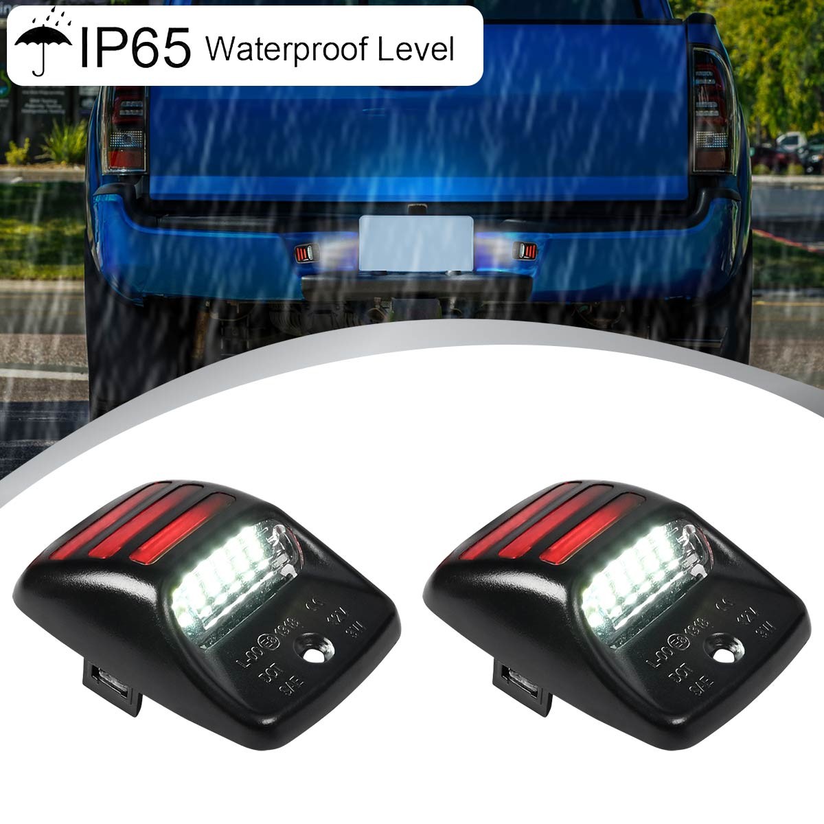 Car LED License Plate Lights Tag Lamp For Toyota Tundra 2000-2013 Tacoma 2006-15