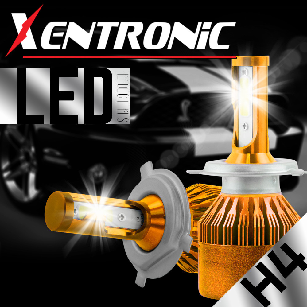 H4 HB2 9003 1020W 150000LM Dual-Sided LED Headlight Kit High/Lo Power Bulb 6000K