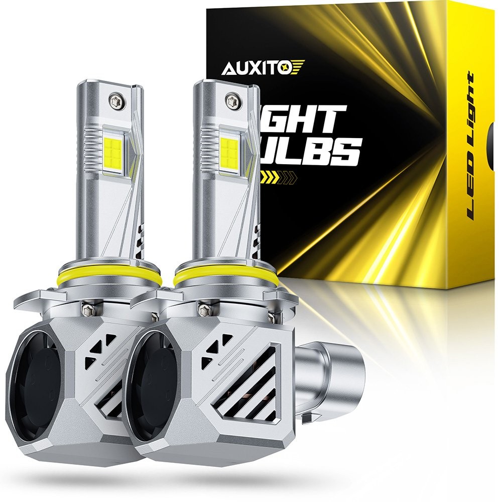 2PCS 9012 HIR2 LED Headlight Super Bright Bulbs White 6500K 50000LM High/Low US