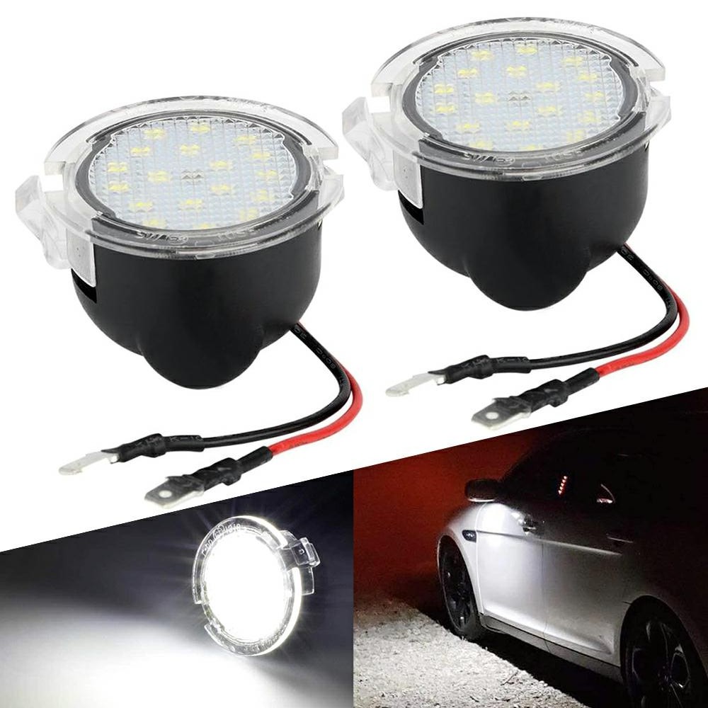 6000K 18LED White Side Mirror Puddle Light for Ford Explorer Expedition Lincoln