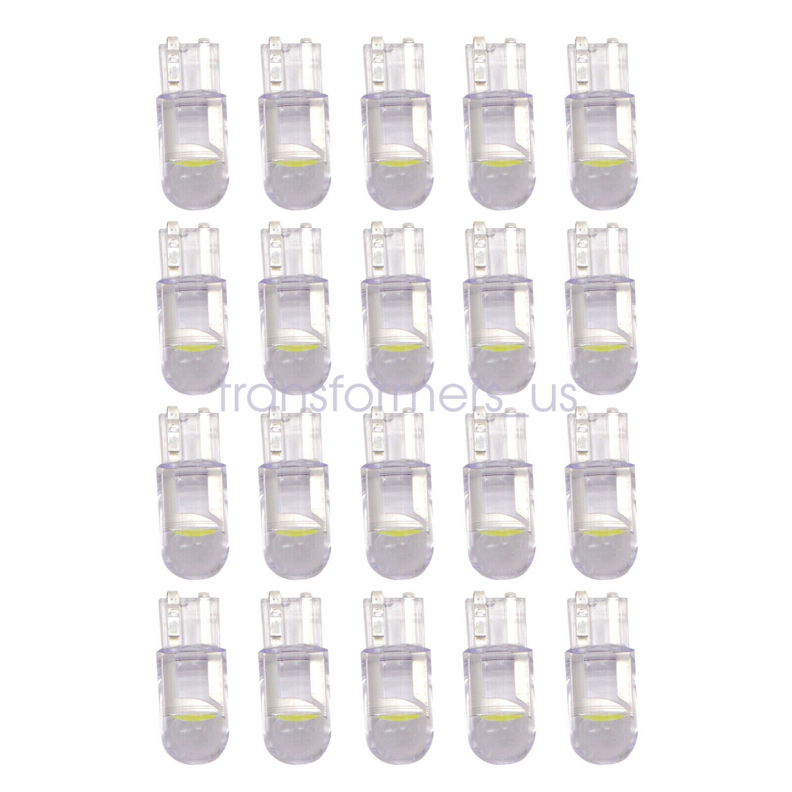 20Pc White T10 194 168 W5W 2825 LED License Plate Interior Light Bulb 6000K