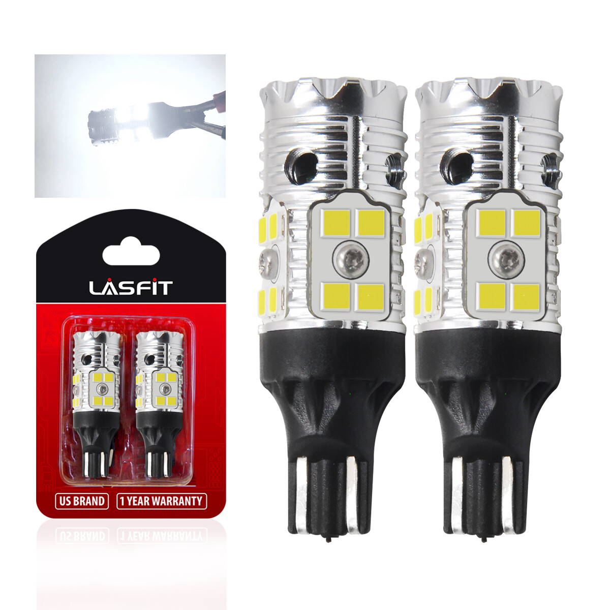 LASFIT T15 921 7443 Led Backup Front Turn Signal Light Bulb for Ram 1500 2025