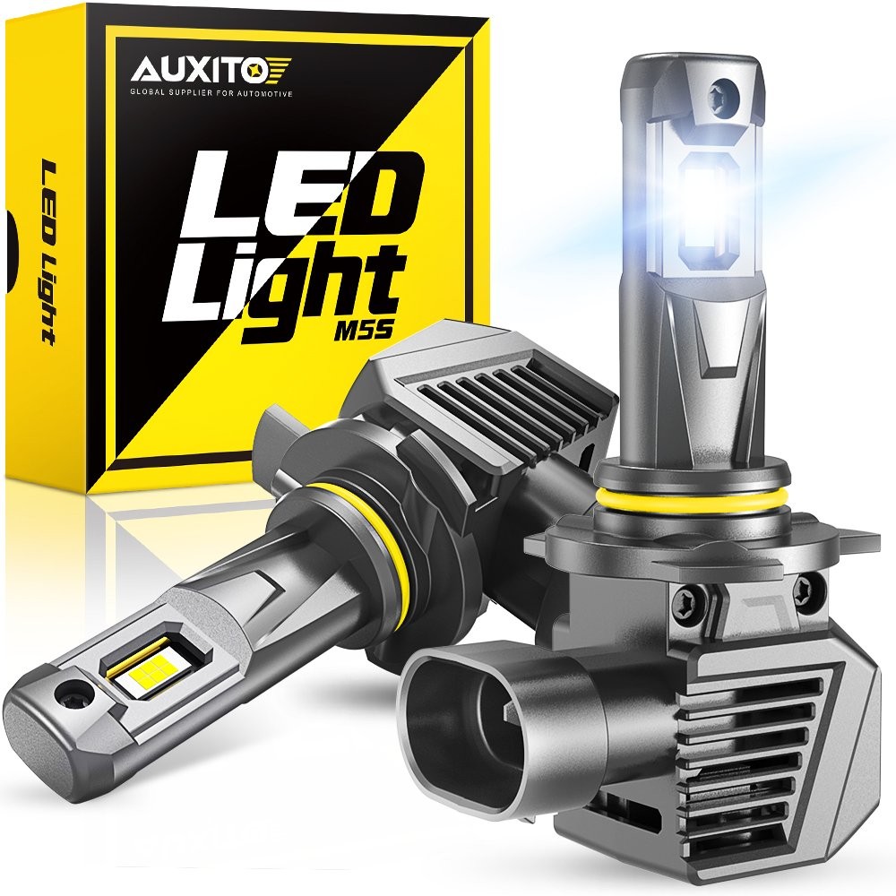 AUXITO 44000LM White 9012 LED Headlight Hi/Lo Beam 6 Brighter 120W CANBUS A