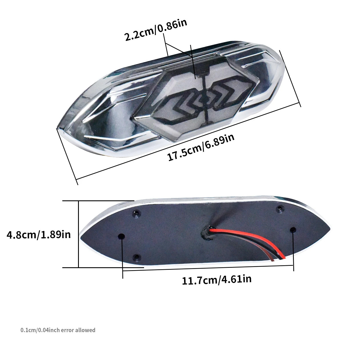 2xCar Side Marker Lights 12V24V LED Indicator Flowing Turn Signal Lamp Truck Van