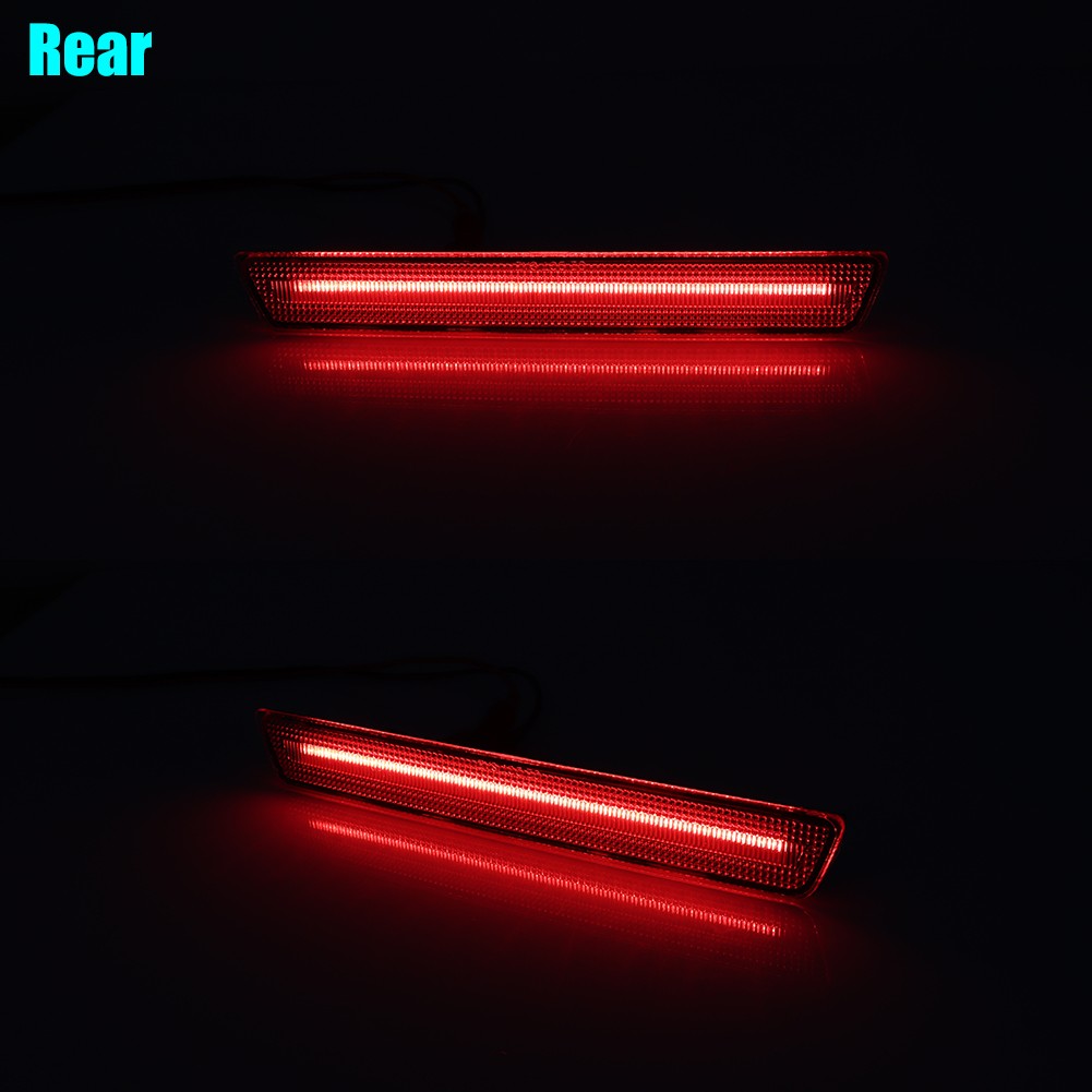 4x Clear LED Side Marker Lights For 2015-2023 Dodge Challenger R/T ScatPack SXT