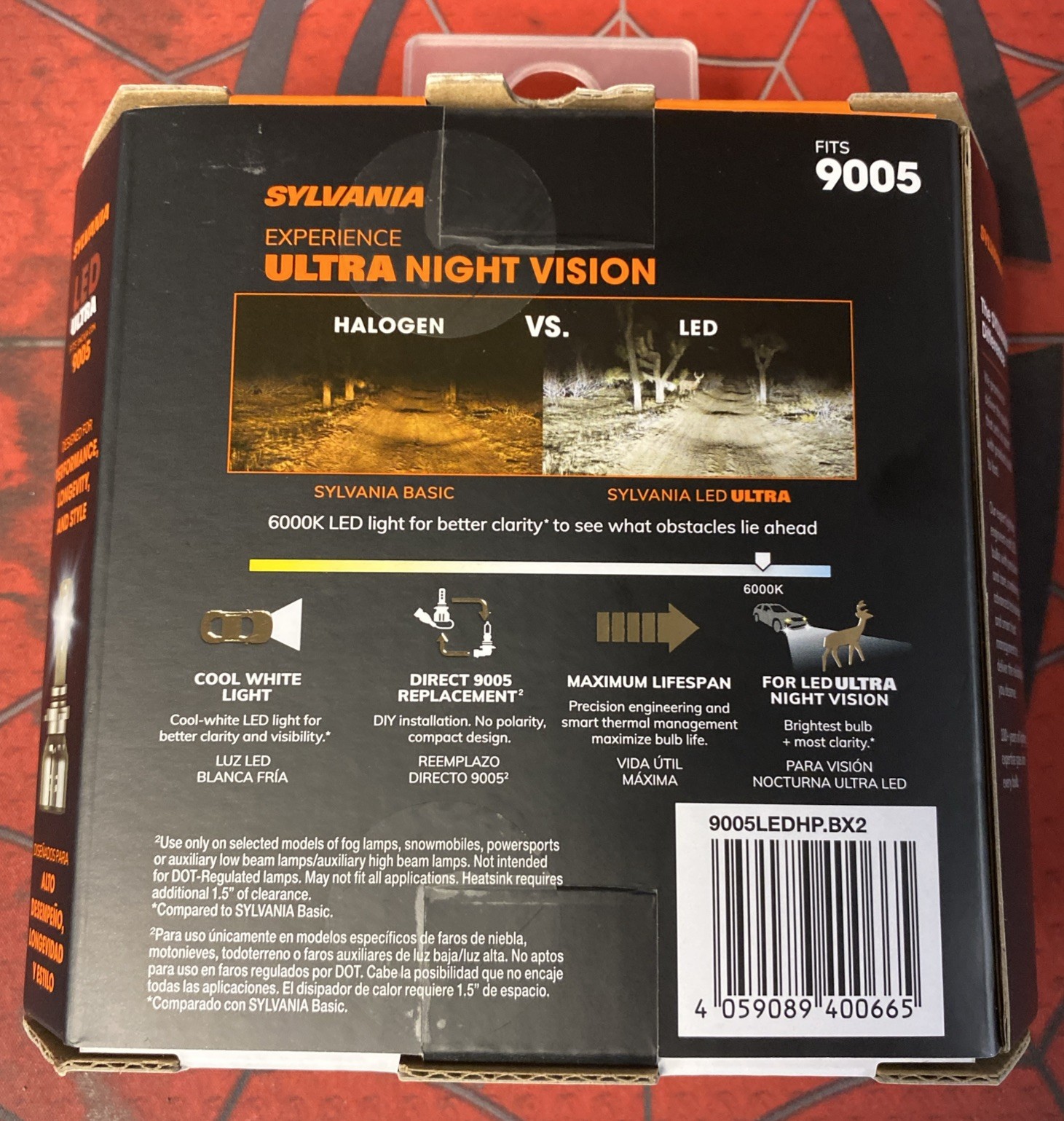 SYLVANIA 9005 LED Headlight Bulbs ULTRA Bright Brand New Car Truck Light Stock