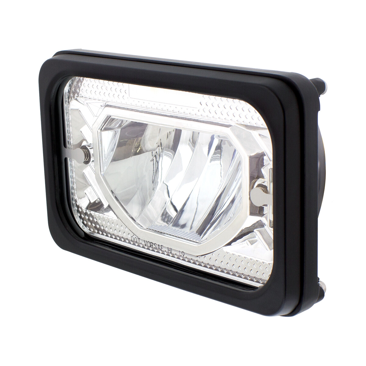 UPI ULTRALIT – Heated 4″ X 6″ LED Headlight With Glass Lens & Aluminum Housing