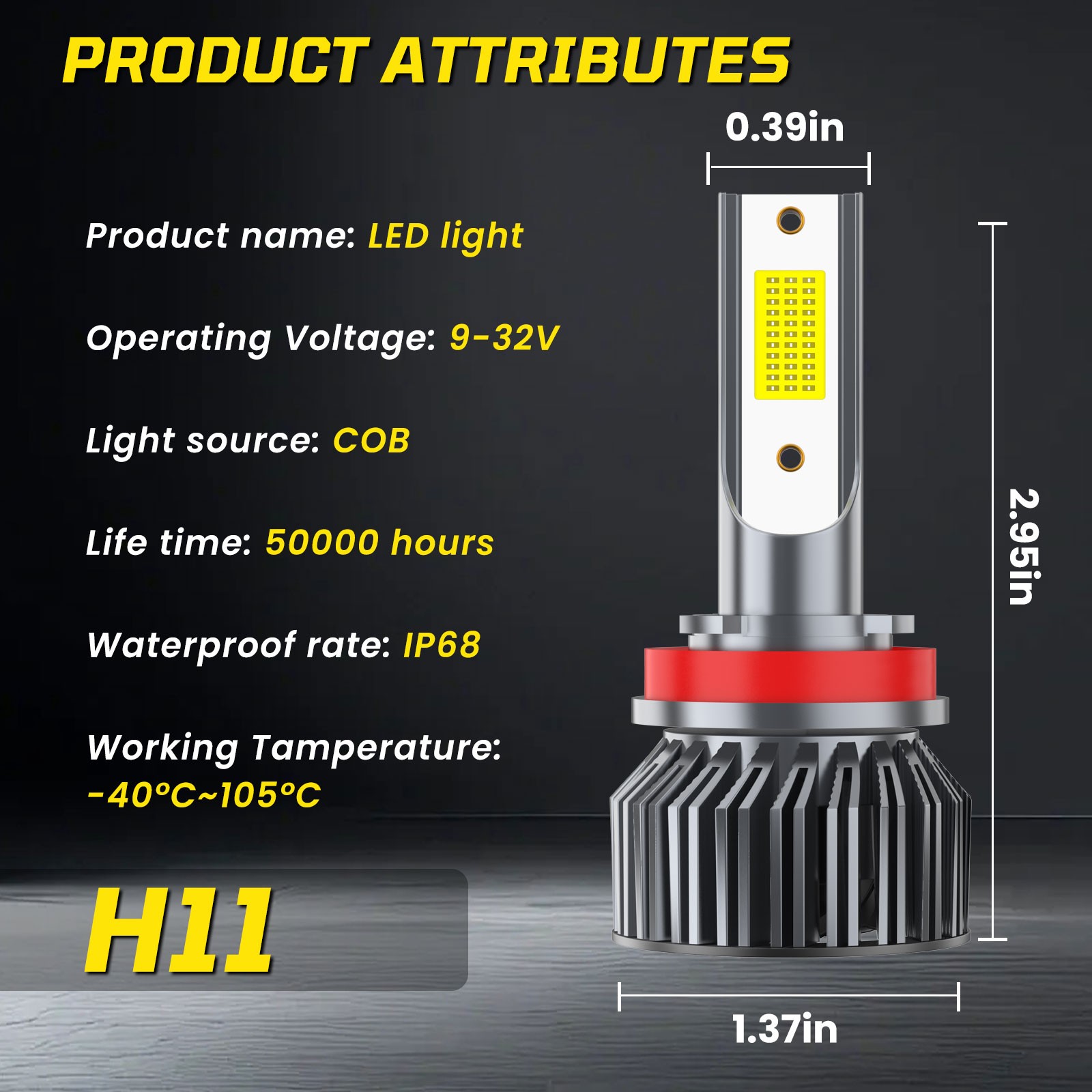 For Ford F-150 2015-2021 LED Headlight Bulbs Super Bright 72000LM Cool White
