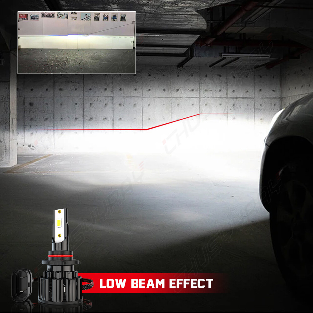 9012/HIR2 H16/5202 LED Headlight Fog Light Kit Bulbs White 6000K Plug&Play 4Pack