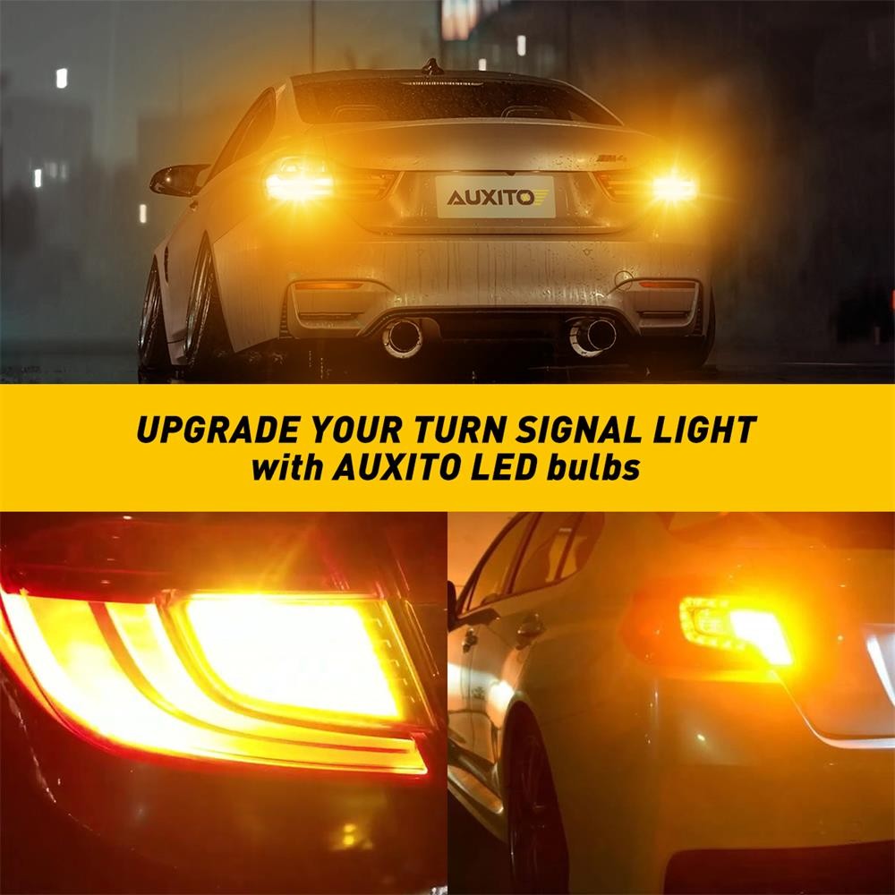 AUXITO 7443 3156 3157 LED Turn Signal Light Bulbs CANBUS Anti Hyper Flash Amber