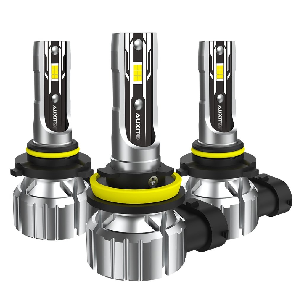 6-60x AUXITO 9005+9006+H11 LED Headlight Light High Low Beam Bulbs Canbus White