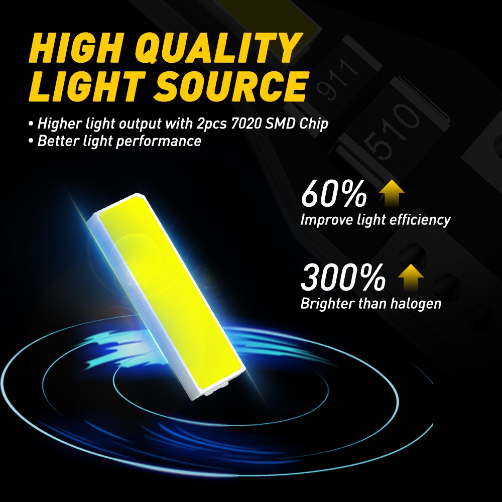 10-100 T10/194/W5W LED Bulb 6000K White Super Bright Map Reading Dome Door Light