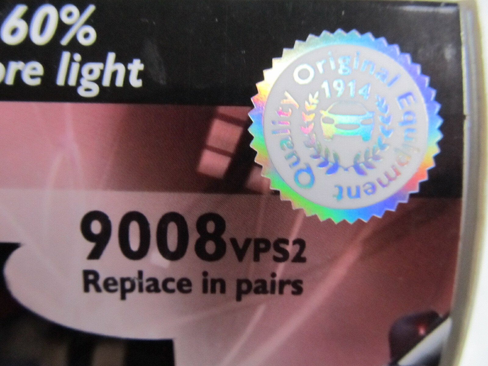 Philips 9008 H13 VPS2 Vision Plus „60% More Light“ 9008VPS2 Bulb NEW