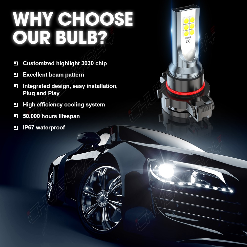Fit Chevrolet Spark 2016-2020 LED Headlight High Low Beam Fog Light Bulbs Combo