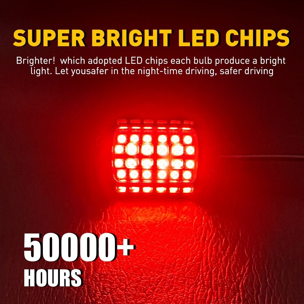 White/Red/Blue LED Lights Rock Waterproof LED Underglow Underbody Glow Lamp 12V