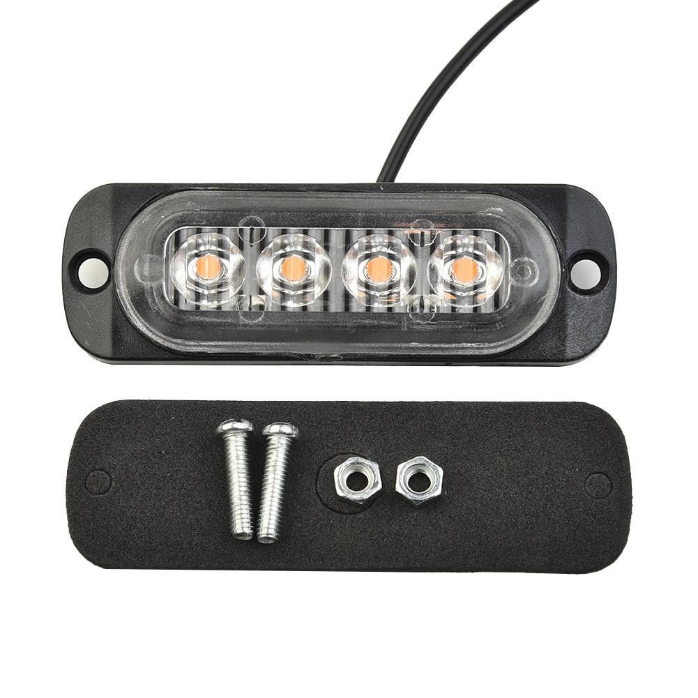 12W DC 12V-24V 4LED Work Light Bar Driving Lamp Fog Off Road SUV Car Boat Truck