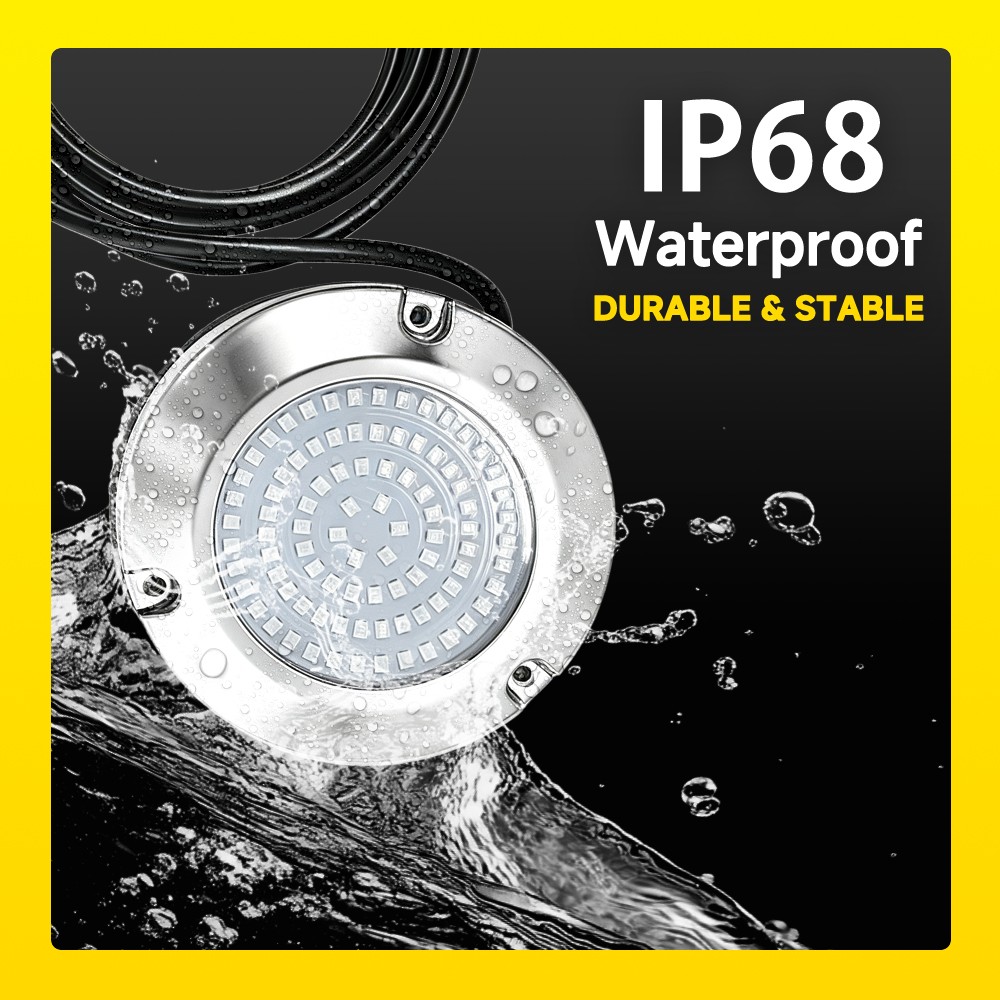 90led IP68 Waterproof Surface Mount Underwater Marine Boat Led Lights
