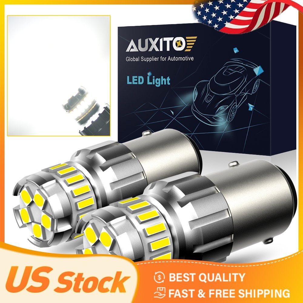 AUXITO 1157 2057 LED Turn Signal Brake Reverse Parking Light Bulb White 2F