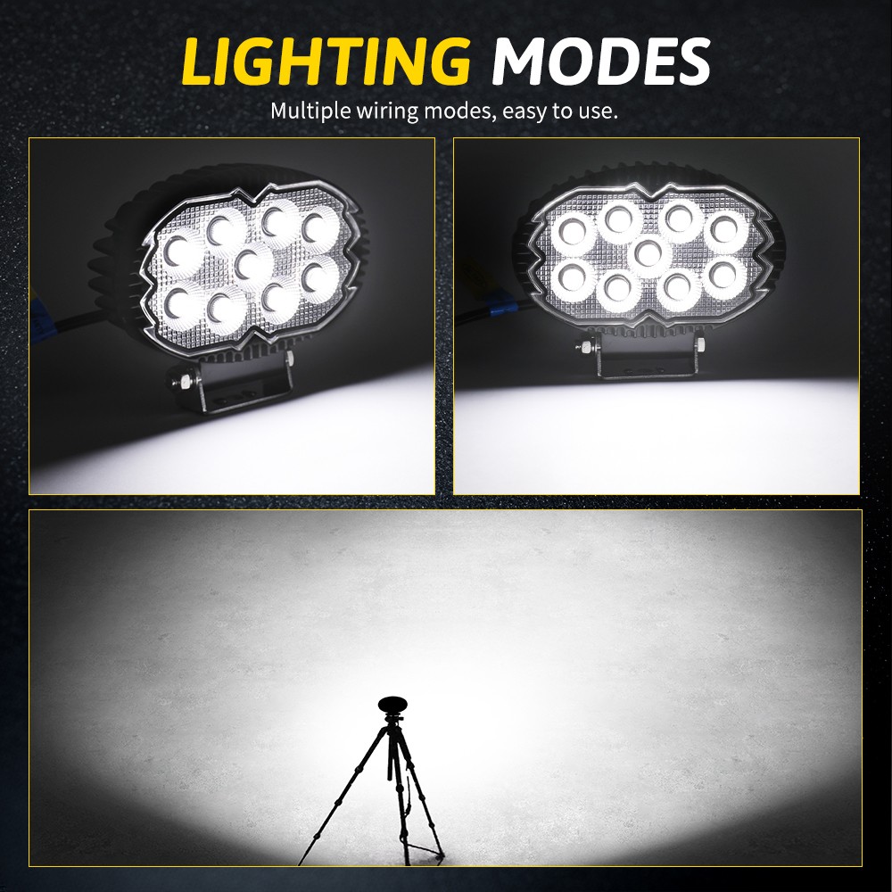 5.5“ INCH Round LED Spot Light Pods Work Flood Driving Fog Lamp Offroad 4WD ATV