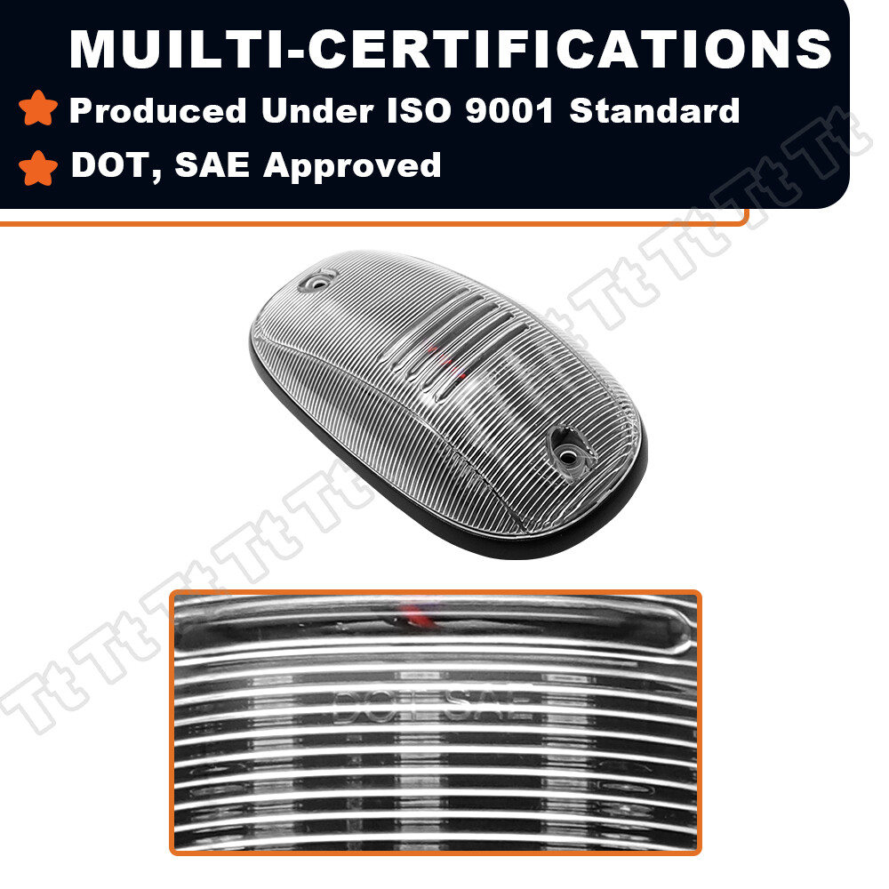 For 03-18 Dodge Ram 1500 2500 3500 Truck LED Cab Roof Marker Running Light Clear