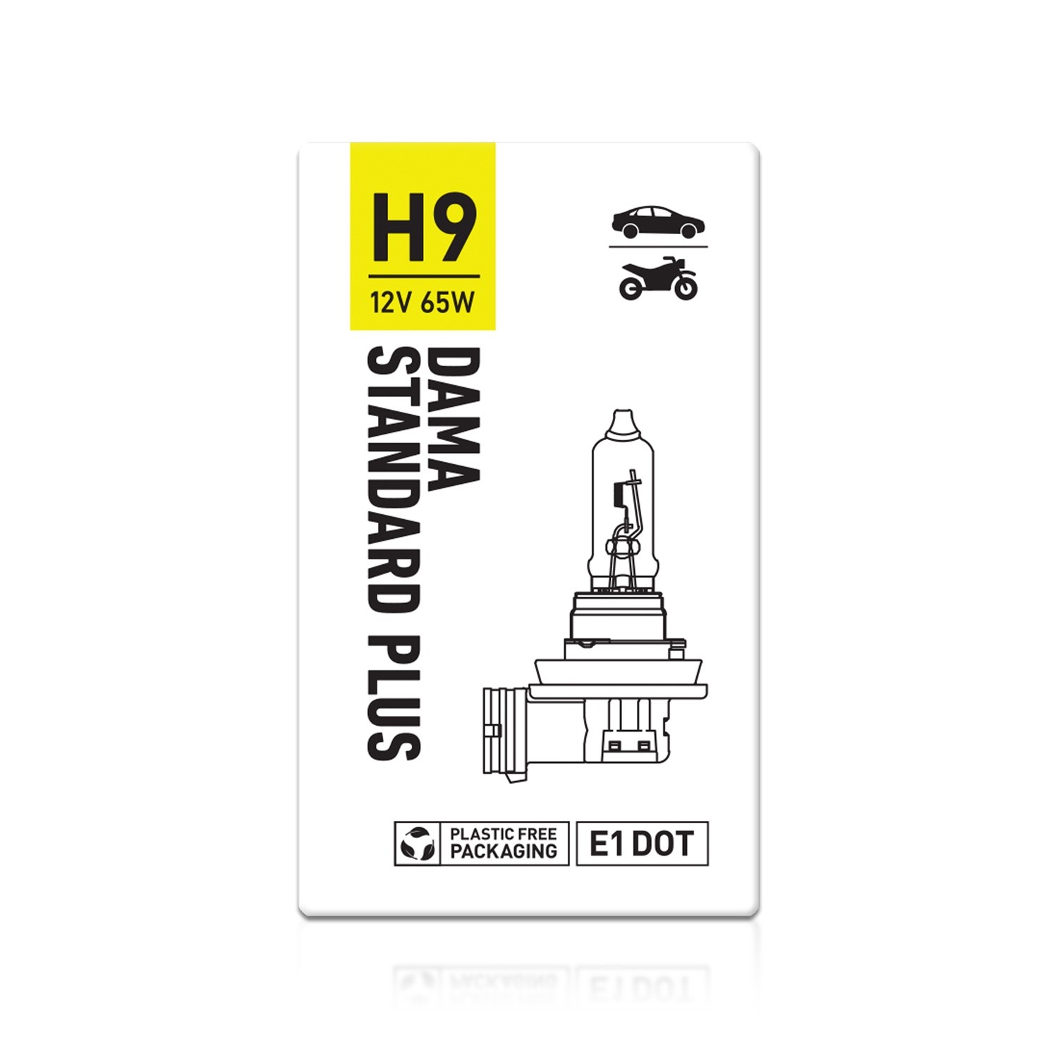 DAMA Standard Plus H9 High 3400K 2200lm DOT Street Legal Fleet Bulk Pack of 10