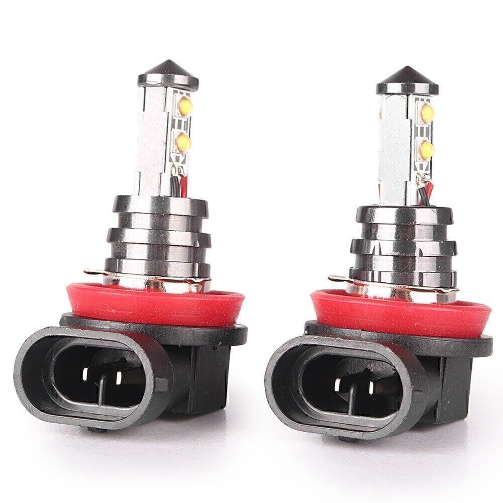 2x 20W H11 Car LED Front Fog Light Headlight White 6000k Daytime Running Light