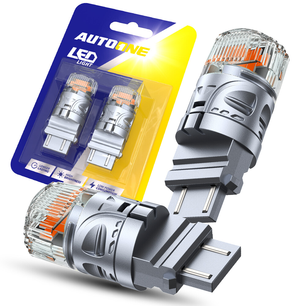 CANBUS 3157 3156 LED Bulbs Amber Yellow with Built-in Resistor Turn Signal Light