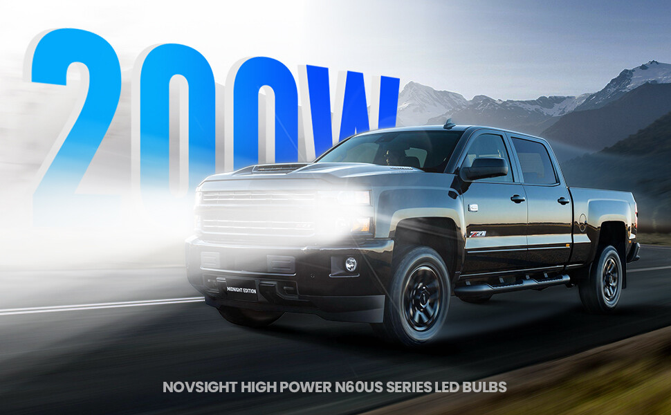 NOVSIGHT 9005 LED Headlight Bulbs Kit High Low Beam 6500K Super Bright 40000LM