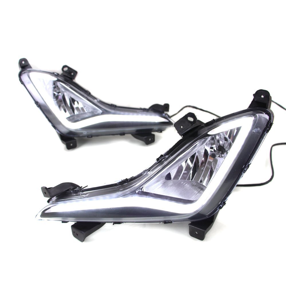 Pair DRL For Hyundai Elantra 2014 2015 LED Daytime Running Light Car Fog Lamp