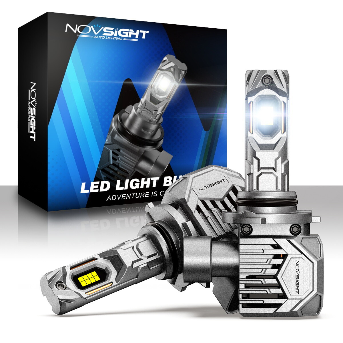 NOVSIGHT 9005 9006 LED Headlight Bulbs Kit Hi/Low Beam 30000LM 130W 6500K