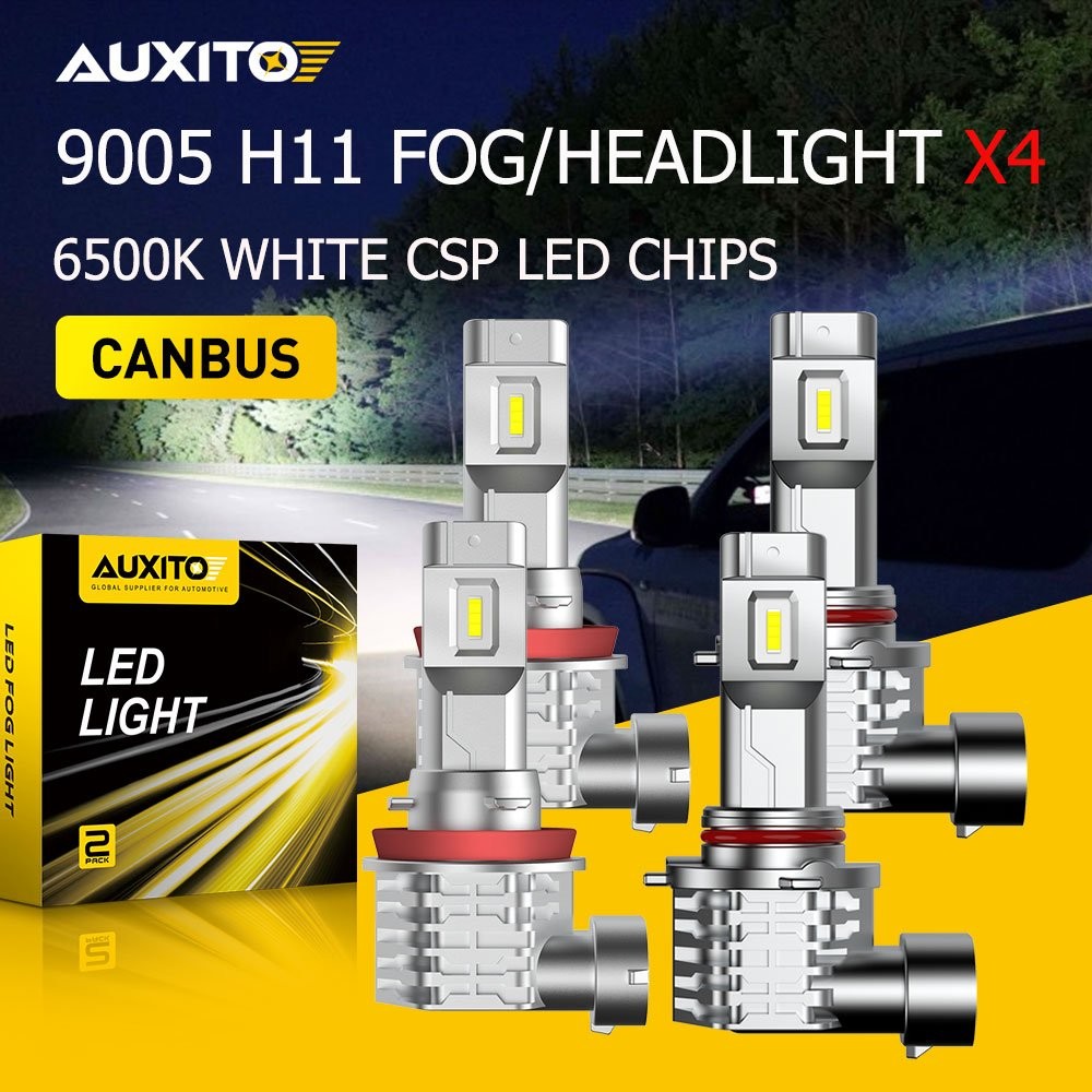 CANBUS H4 9005 9006 H11 H9 H8 H10 LED Headlight or Fog Light 6500K White 20W/PCS