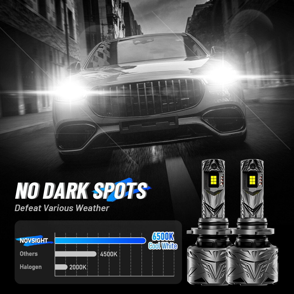 H11 9005 LED Headlight Super Bright Bulbs Kit 6500K White 330000LM High/Low Beam
