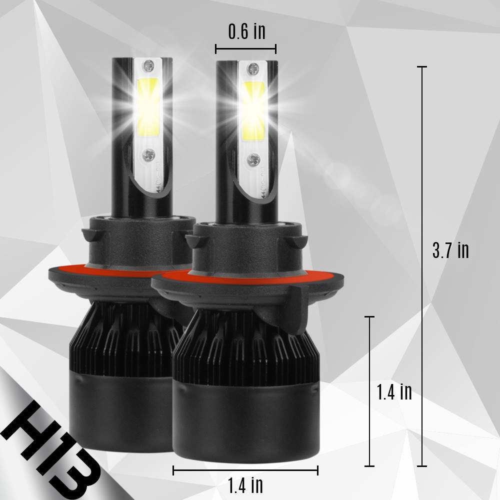 New Z ES LED 48800LM Kit 6000K White Headlight Dual Hi Lo PAIR – H13 9008