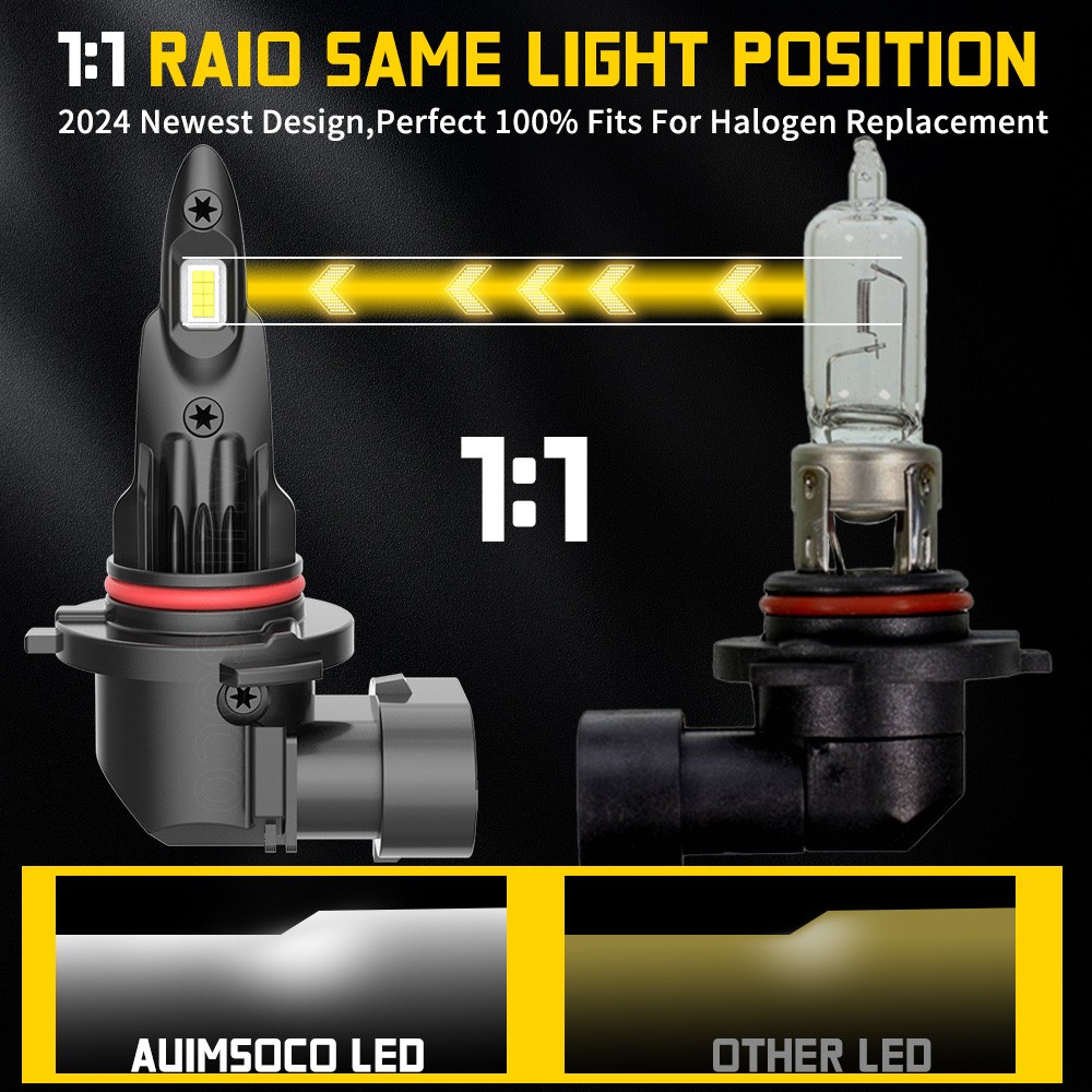 4x LED Headlight High Low Beam Bulbs Replacement For Nissan Leaf 2019-2021
