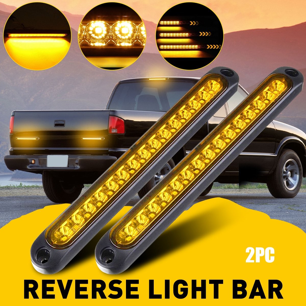 2X SMOKED LED SIDE MARKER LAMP TURN SIGNAL FLOWING LIGHT AMBER SEQUENTIAL BRIGHT