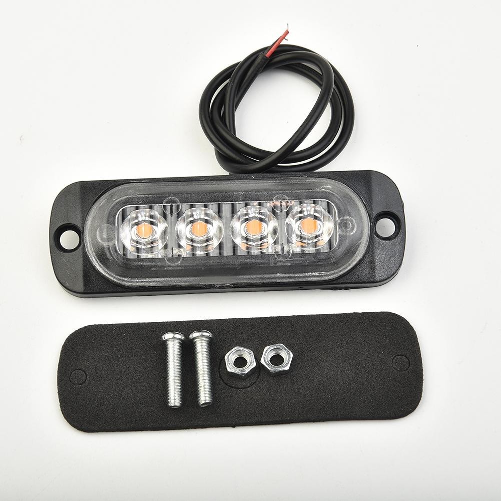 12W DC 12V-24V 4LED Work Light Bar Driving Lamp Fog Off Road SUV Car Boat Truck
