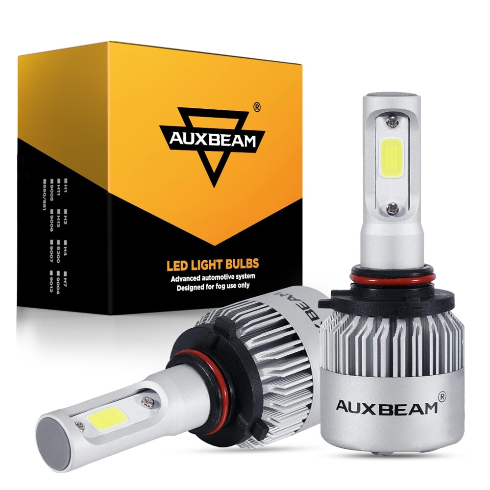 AUXBEAM LED Headlight Bulbs Conversion Kit 9005 High Beam FOG Light Bright White