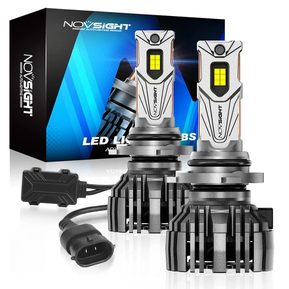 NOVSIGHT 140W LED Headlight Bulbs 9005 HB3 High Low Beam Fog Light Bulbs 30000LM